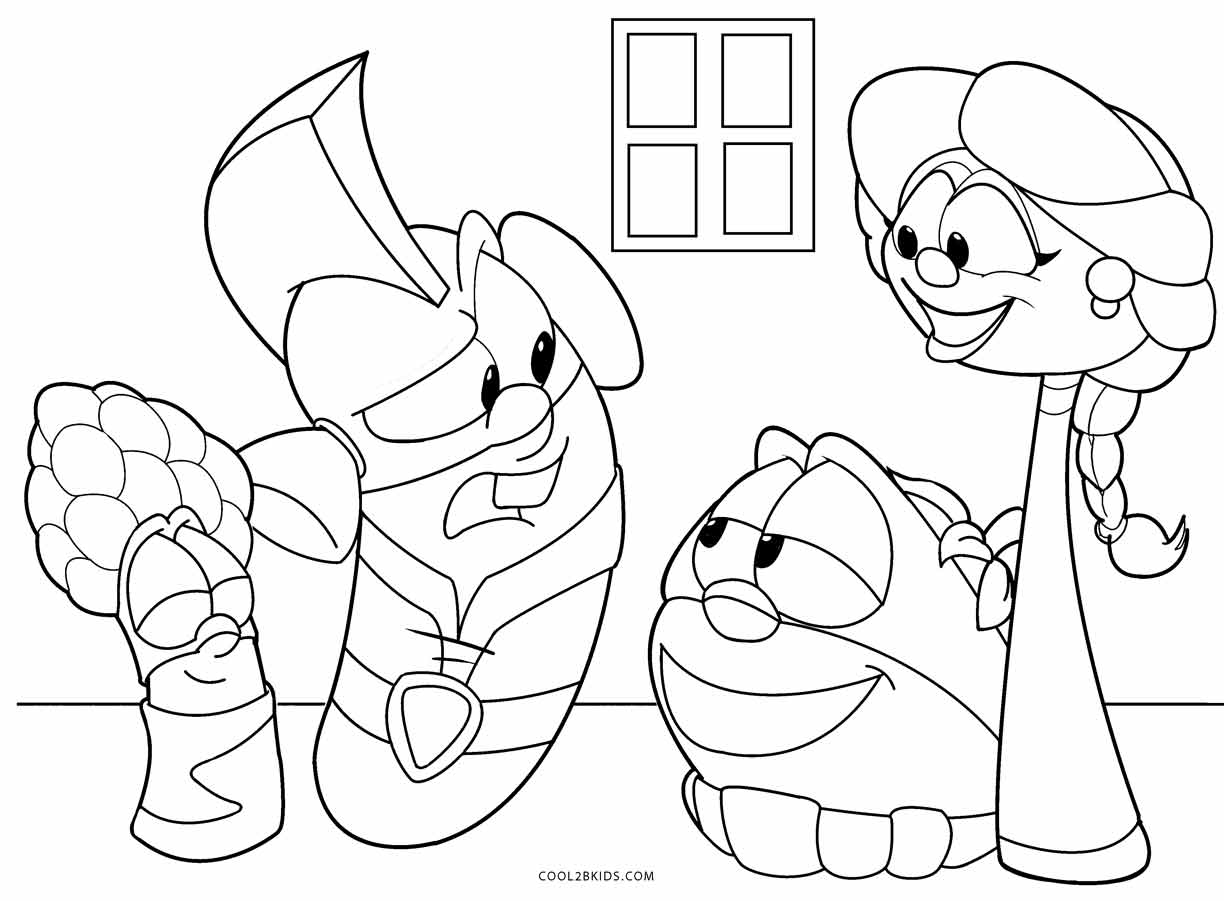 Free Printable Veggie Tales Coloring Pages For Kids