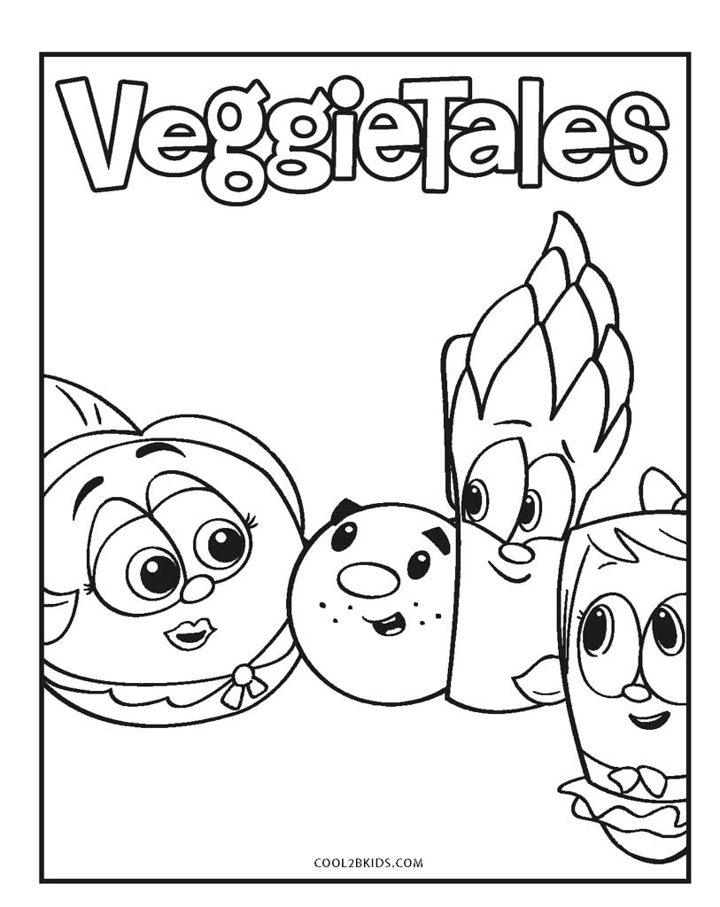 VeggieTales Coloring Pages Printable for Free Download