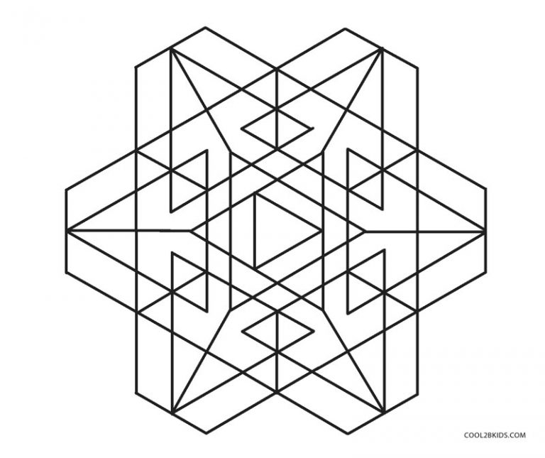 Free Printable Geometric Coloring Pages for Kids