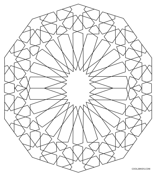 Download Free Printable Geometric Coloring Pages for Kids