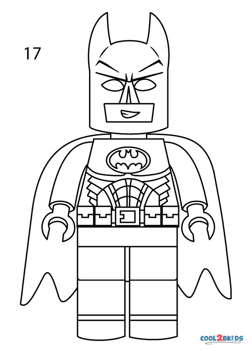 How To Draw Lego Batman (Step by Step Pictures)