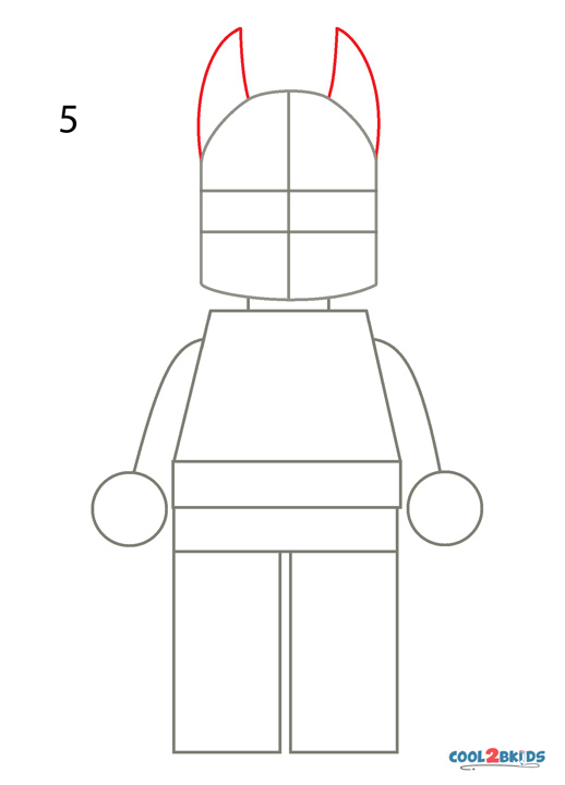 How To Draw Lego Batman (Step by Step Pictures)