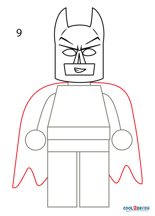 How To Draw Lego Batman (Step by Step Pictures)