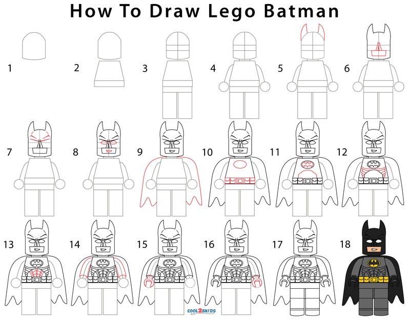 How To Draw Lego Batman Step By Step Pictures - batman abs roblox