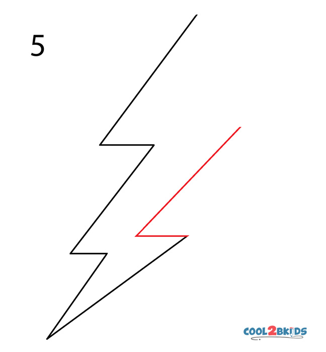 Albums 96+ Images how to draw a lightning bolt step by step Completed