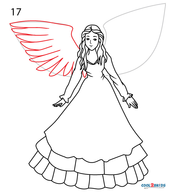 Christmas Angel Drawing (easy)