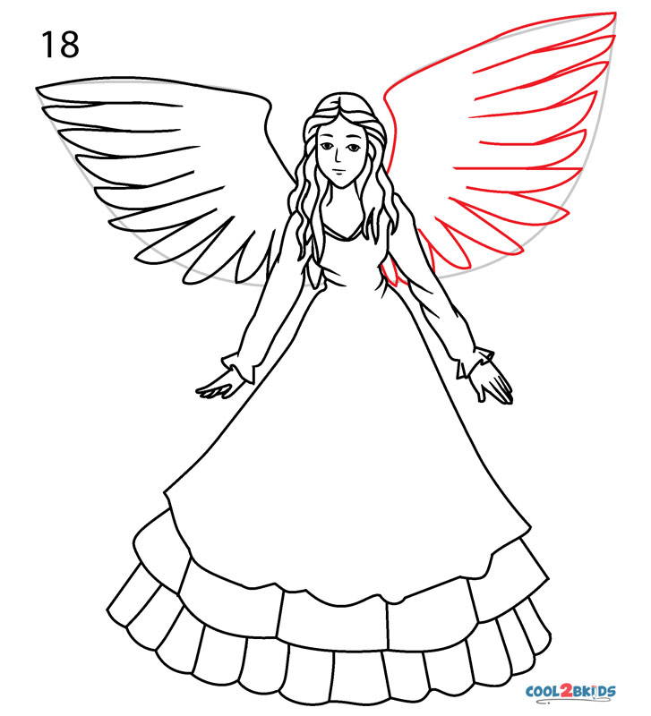 How To Draw An Angel Step By Step For Beginners - pic-connect