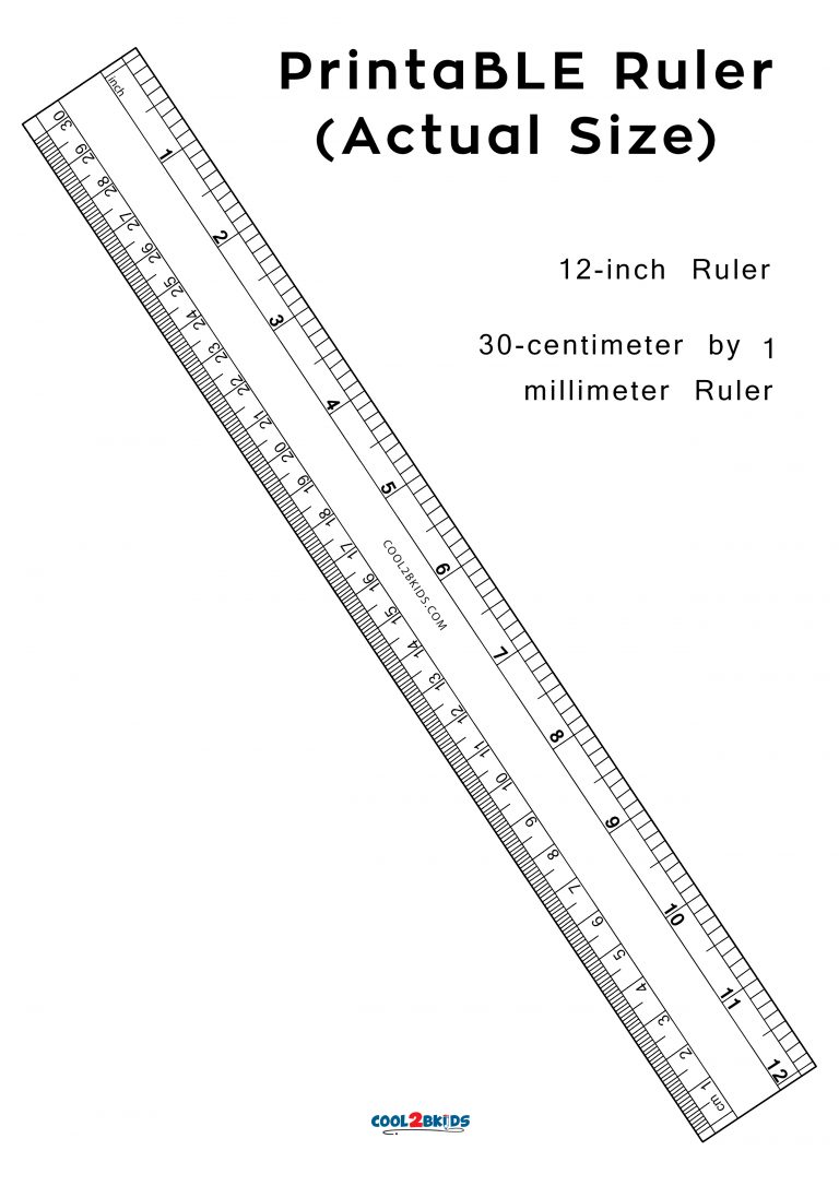 Printable 12 In Ruler