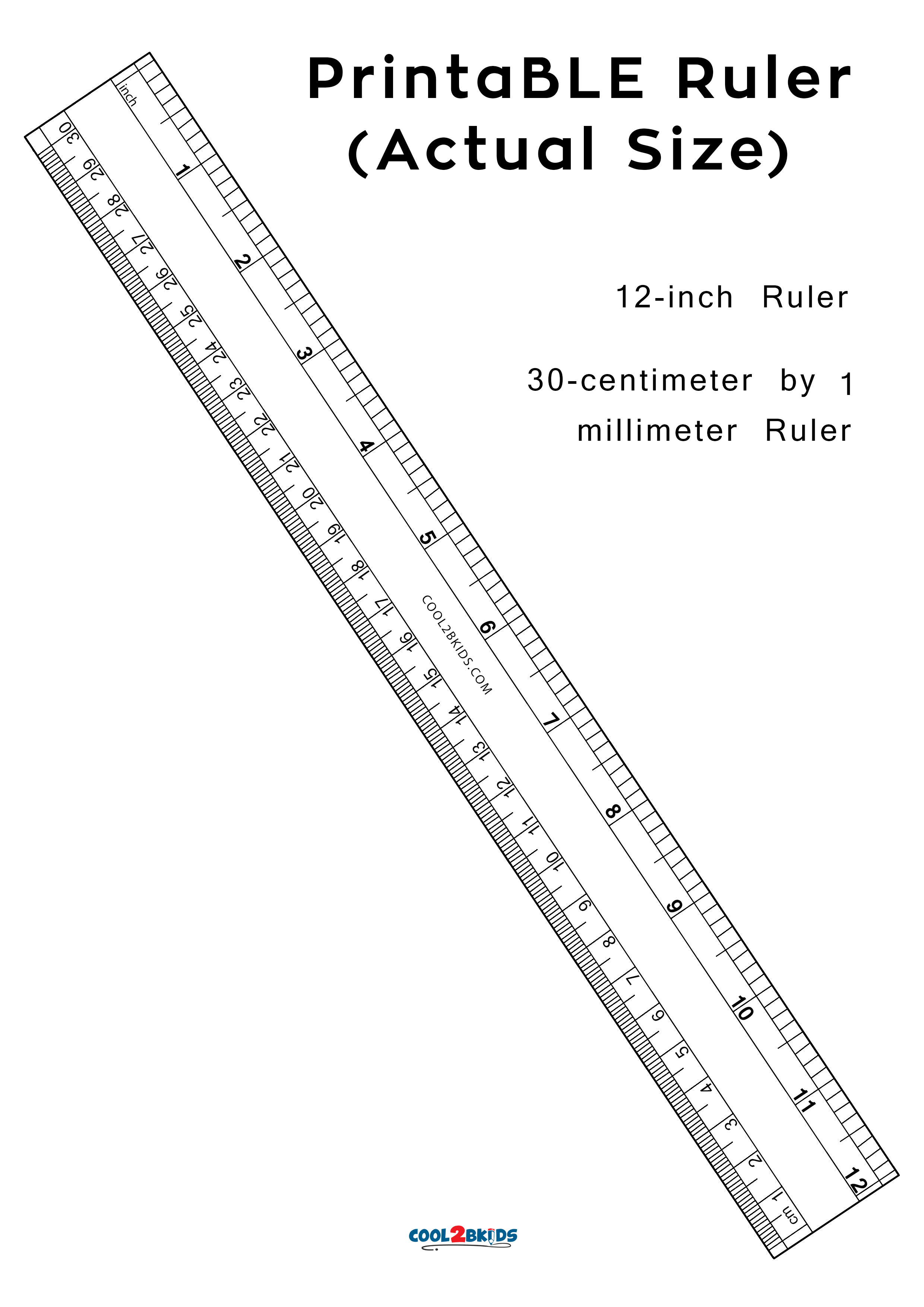 Printable Ruler 12inch Actual Size