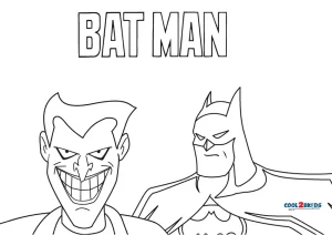 evil joker coloring pages