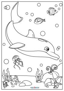 Free Printable Dolphin Coloring Pages For Kids