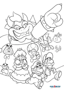 Free Printable Super Mario Coloring Pages For Kids