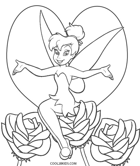 disney coloring pages of tinkerbell