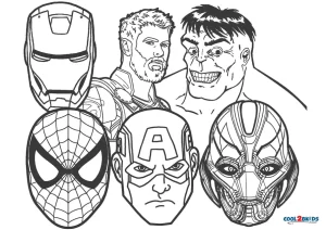 Avengers Thor Coloring Pages - Avengers Coloring Pages - Coloring Pages For  Kids And Adults