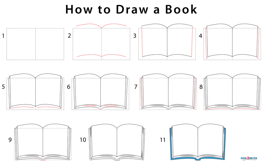 How to draw a book