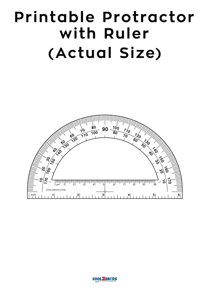 Printable Protractor Actual Size