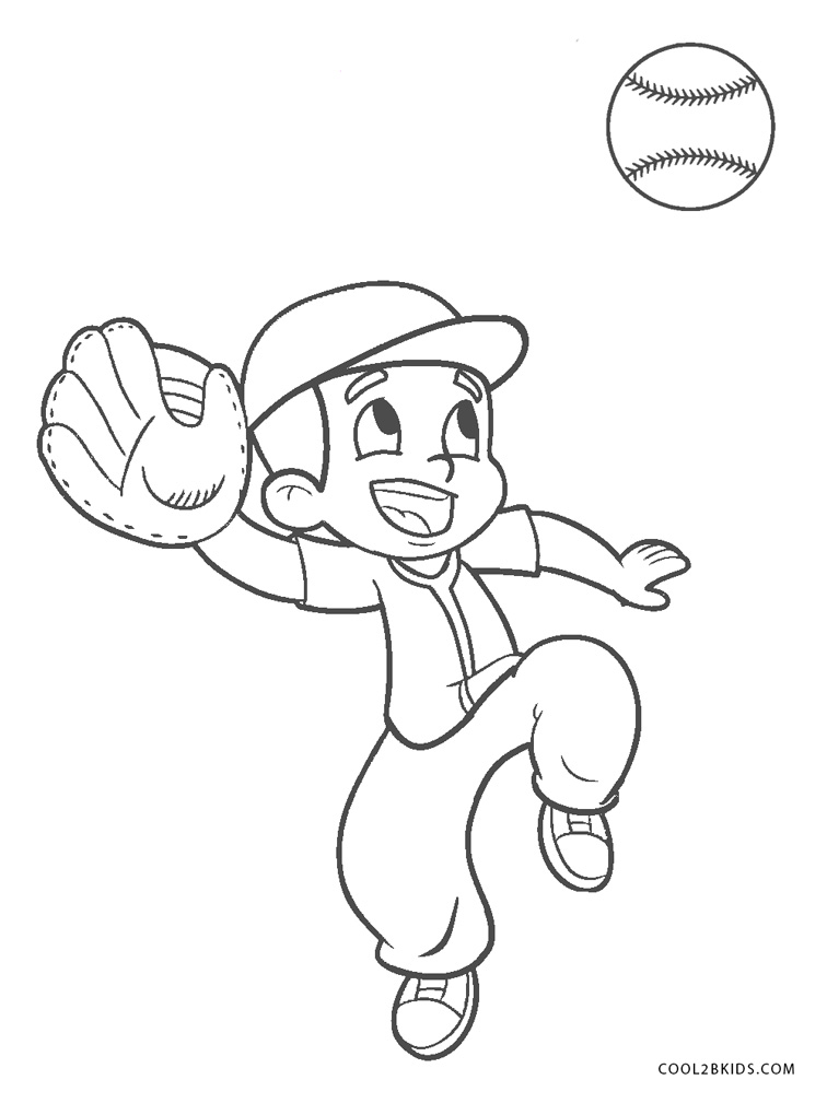 Download Free Printable Baseball Coloring Pages For Kids