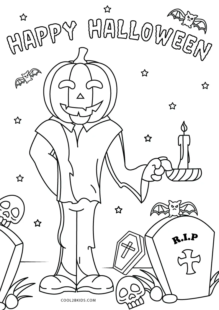 halloween coloring contest pages