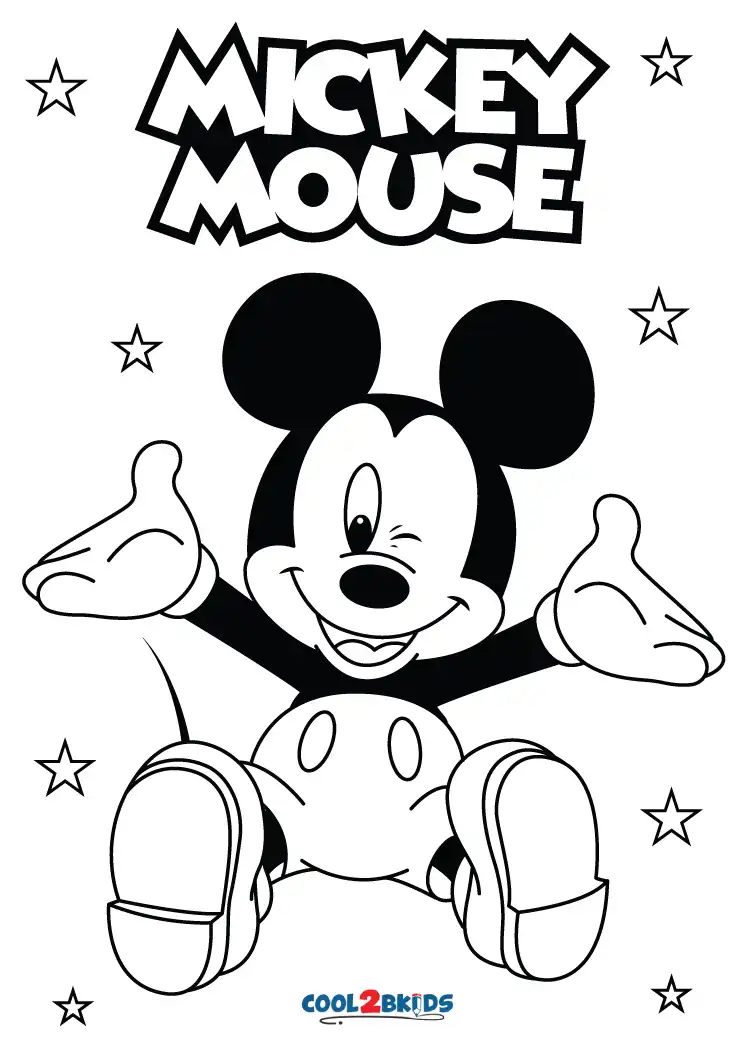graffiti mickey mouse coloring pages