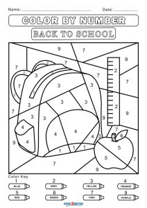 Free Color By Number Worksheets - Cool2Bkids