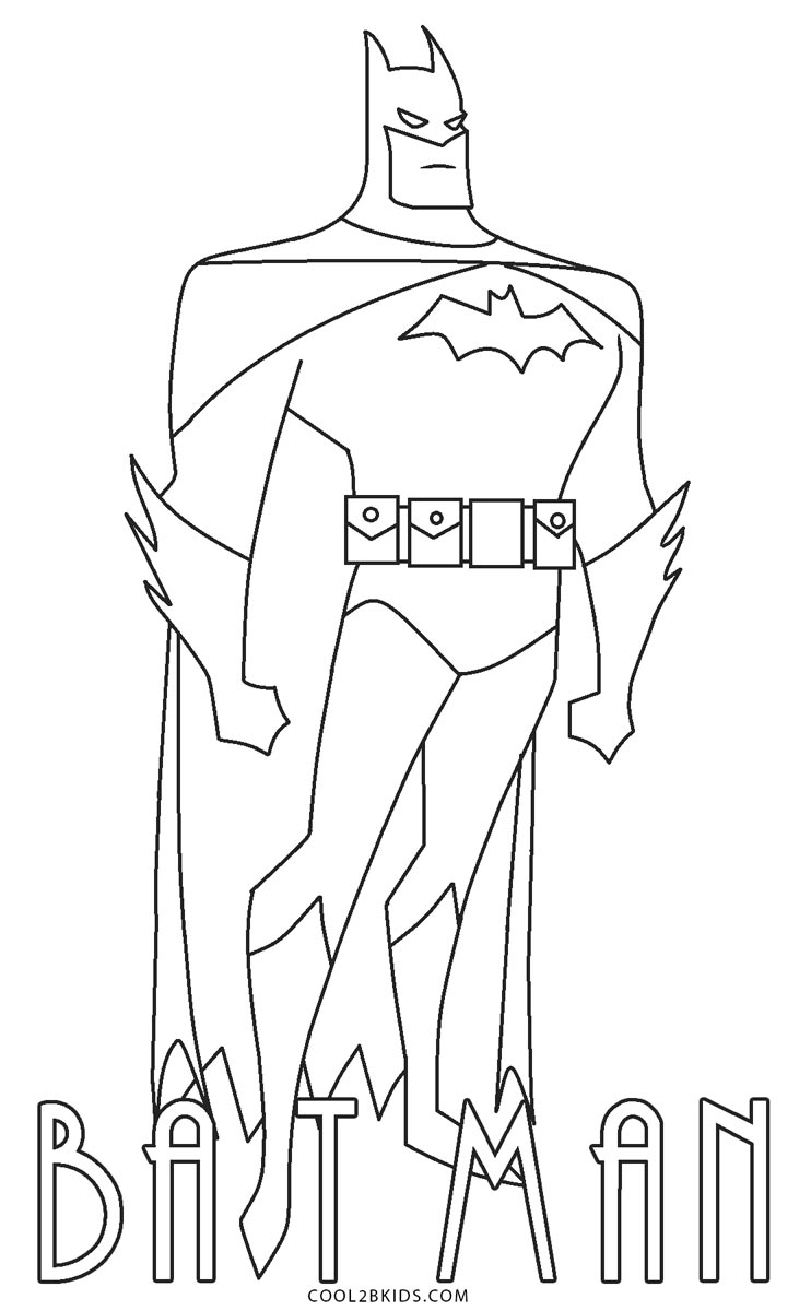 Dibujos de Batman para colorear - Páginas para imprimir gratis