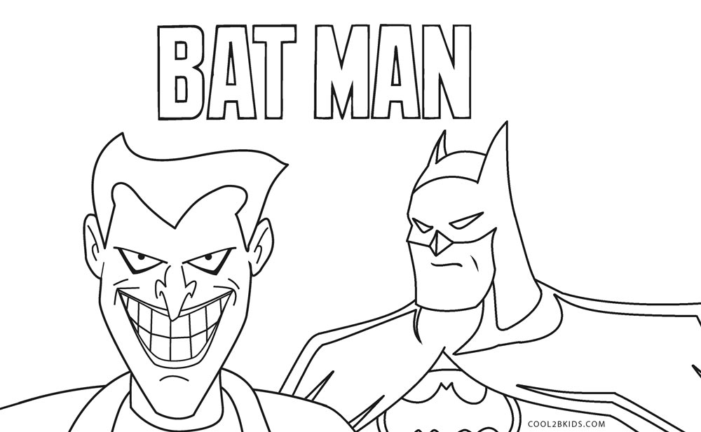 Dibujos de Batman para colorear - Páginas para imprimir gratis