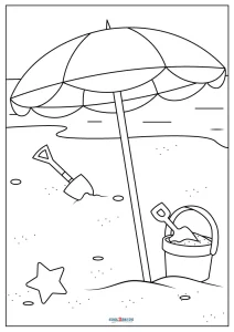 Free Printable Beach Coloring Pages For Kids