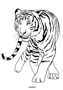 Free Printable Tiger Coloring Pages For Kids