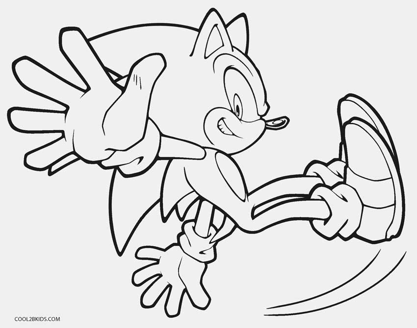 Dibujos para colorear de sonic para imprimir - Sonic - Just Color