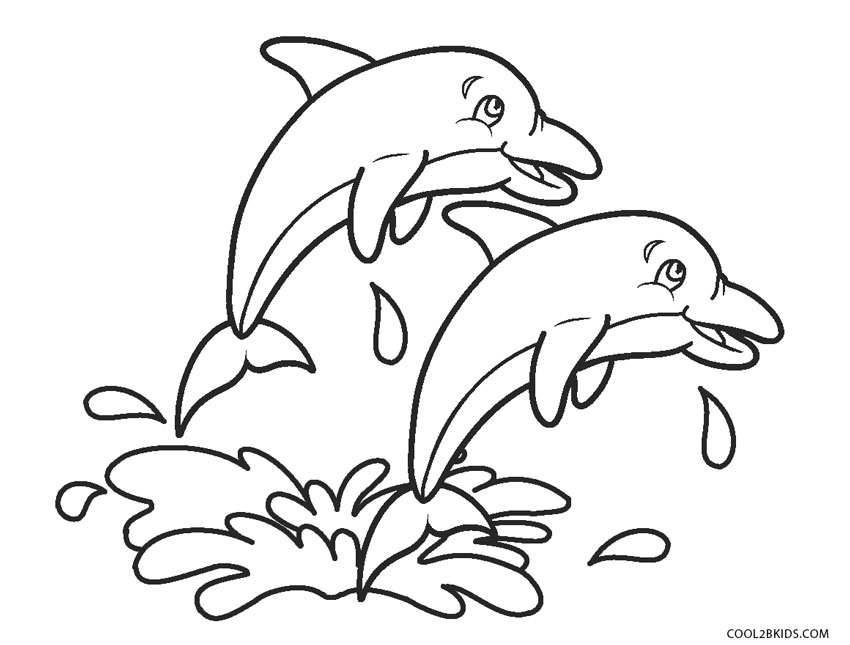 pic Delfin Dibujo Para Colorear dibujos de delfines para colorear.