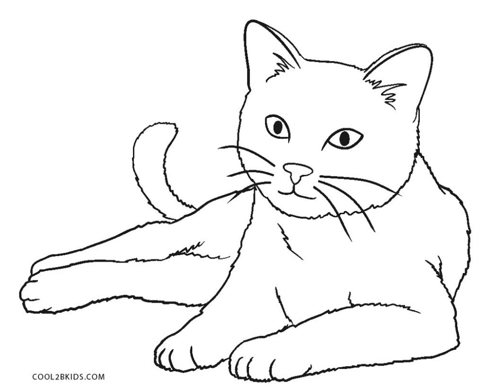 Dibujos de Gatos para colorear Páginas para imprimir gratis