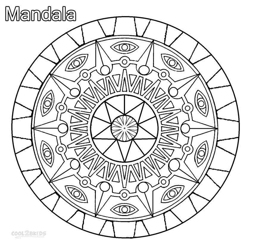 Dibujos de Mandala para colorear - Páginas para imprimir gratis