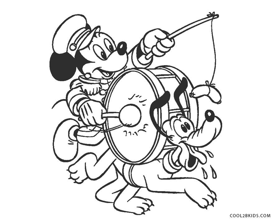 Dibujos De Mickey Mouse Para Colorear Paginas Para Imprimir