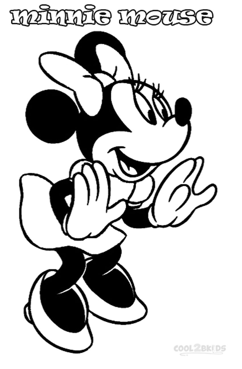 Dibujos de Minnie Mouse para colorear - Páginas para imprimir gratis