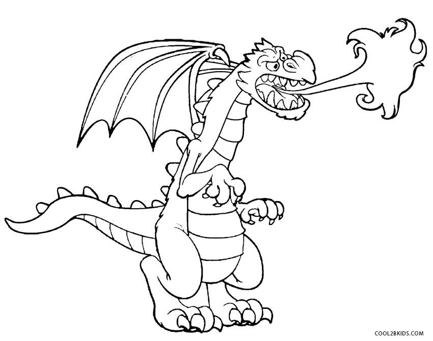  Dibujos de Dragón para colorear