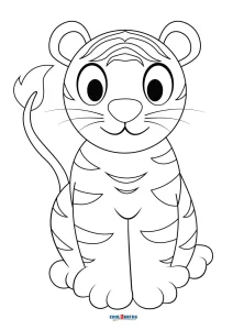 40 Tiger Coloring Pages (Free PDF Printables)