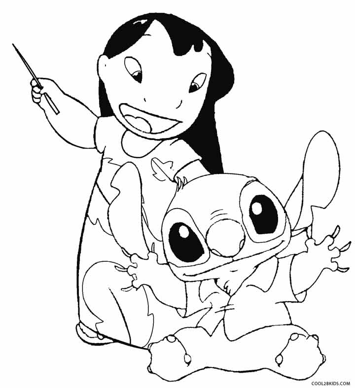 Dibujos De Lilo Stitch Para Colorear Paginas Para Imprimir