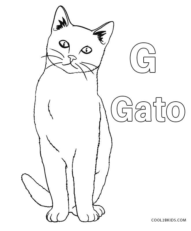 Dibujos de Gatos para colorear - Páginas para imprimir gratis