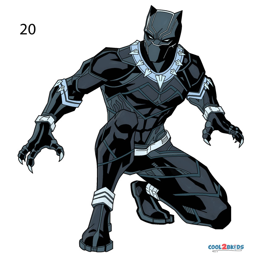 Black Panther drawing — Emskript Arts