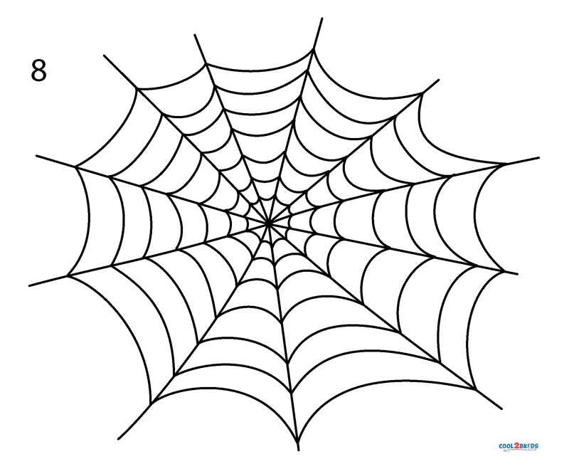 How to Draw a Spider Web