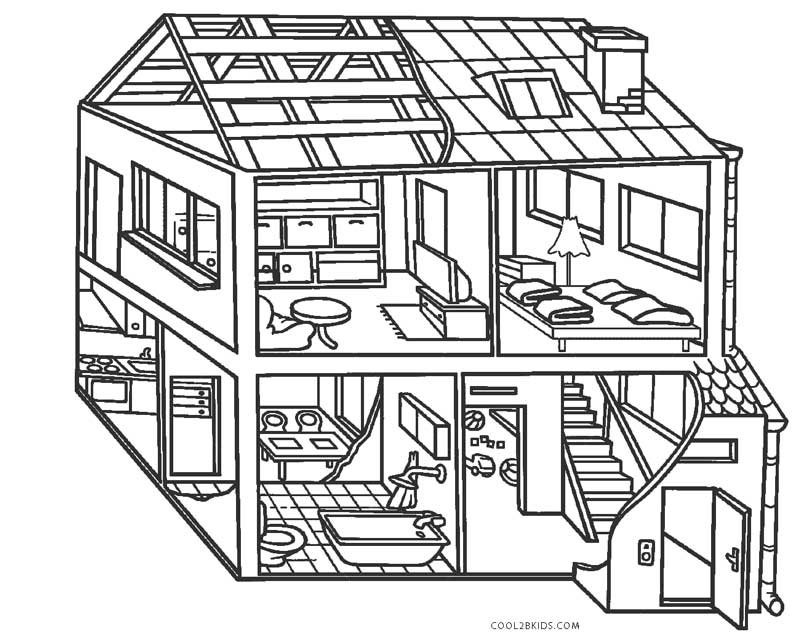 Dibujos para Colorear Online para Niños: Pintar casa