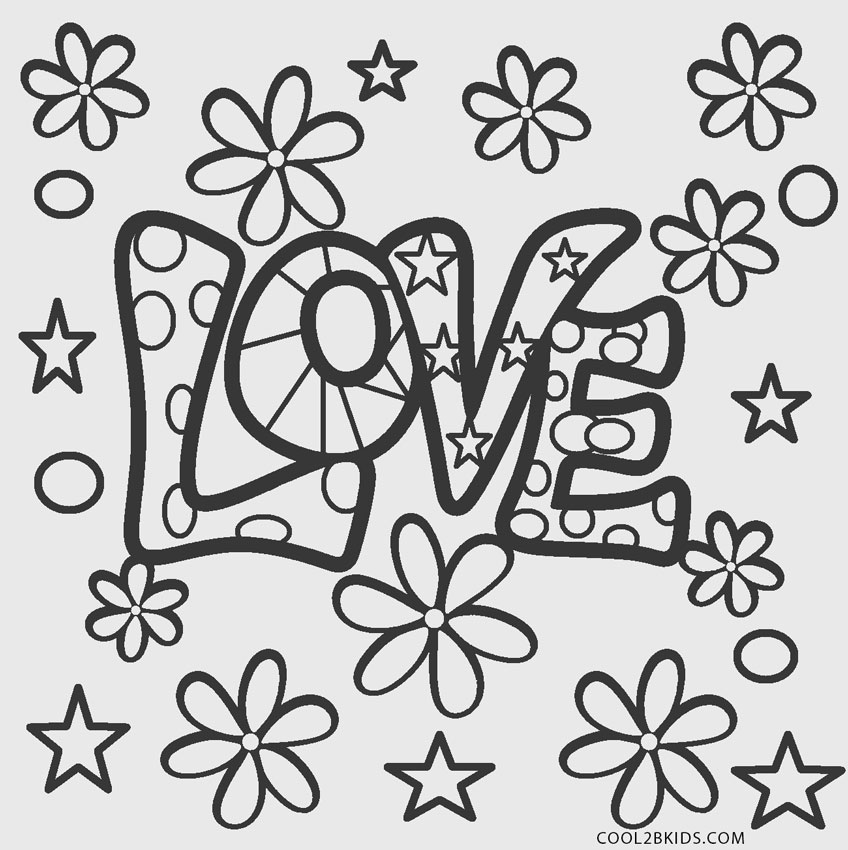 Love Printable Coloring Pages Love Coloring Pages Kleurplaten Voor ...