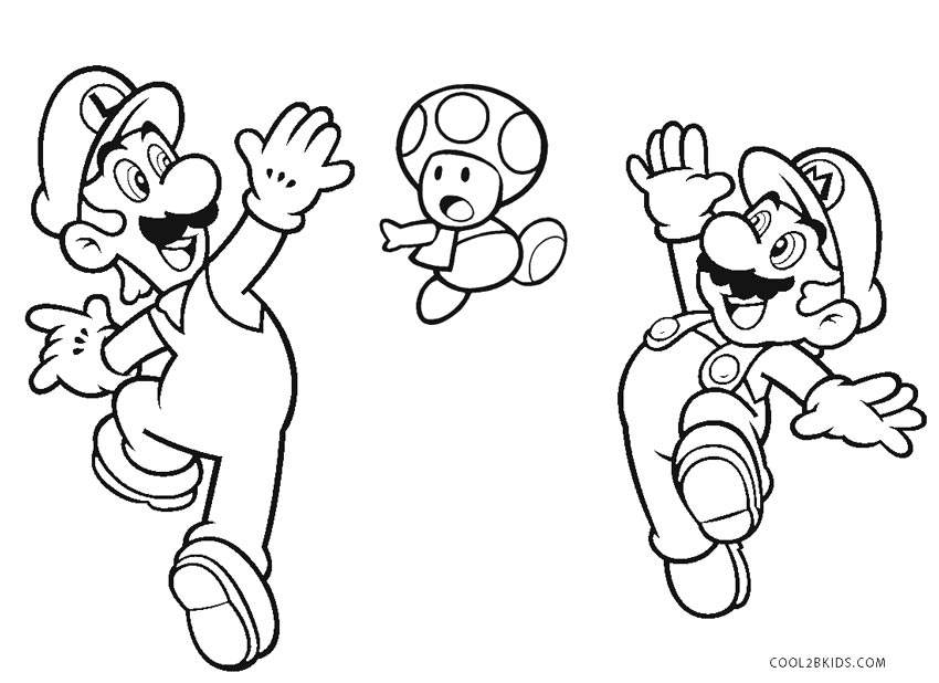 Dibujos de Super Mario Bros para colorear - Páginas para imprimir gratis