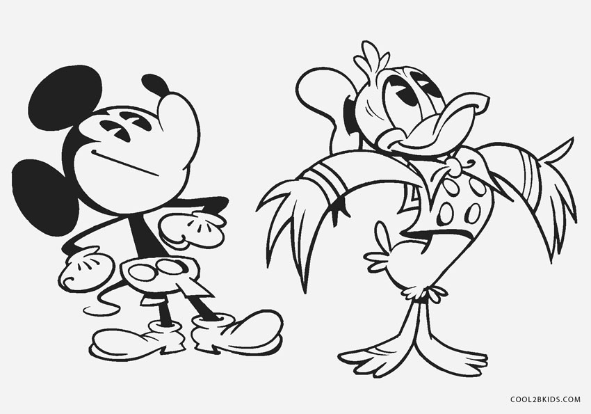 Dibujos De Mickey Mouse Para Colorear Paginas Para Imprimir