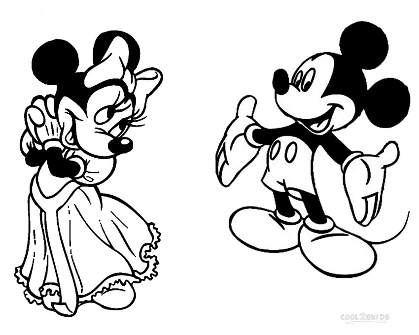 Dibujos De Minnie Mouse Para Colorear Paginas Para Imprimir Gratis