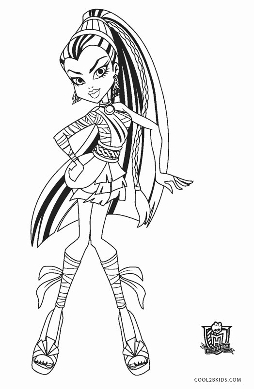 Dibujos de Monster High para colorear - Páginas para imprimir gratis