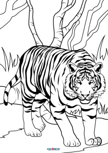 Free Printable Tiger Coloring Pages For Kids