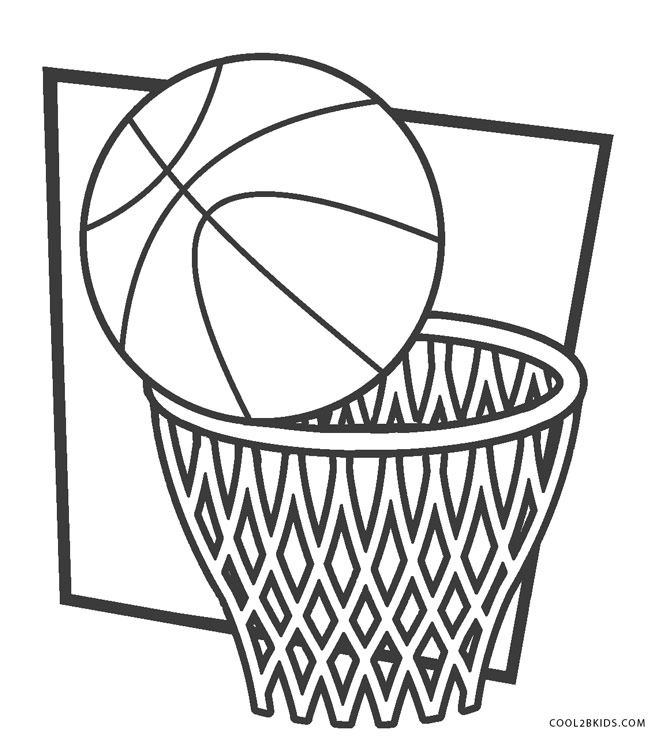 Free Printable Basketball Coloring Pages For Kids