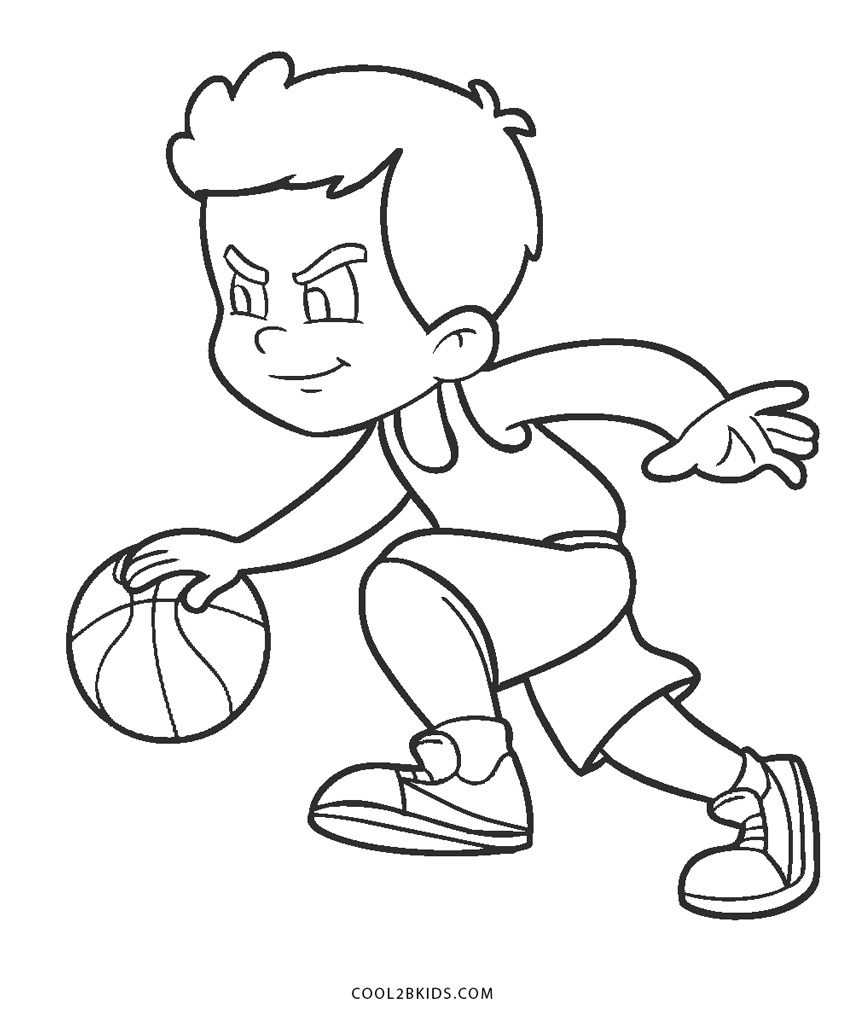 Download Free Printable Basketball Coloring Pages For Kids