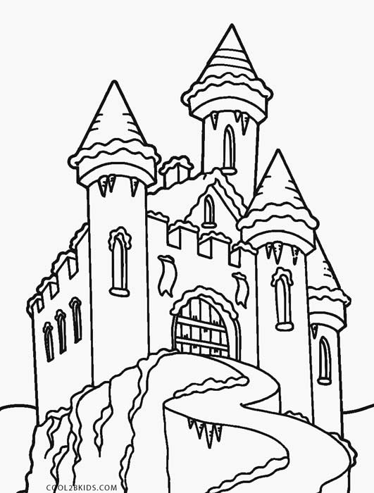 Dibujos de Castillos para colorear - Páginas para imprimir gratis